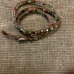 Chan luu botswana agate wrap bracelet